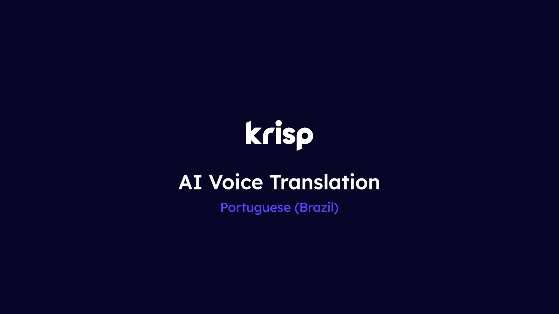 Krisp VT demo
