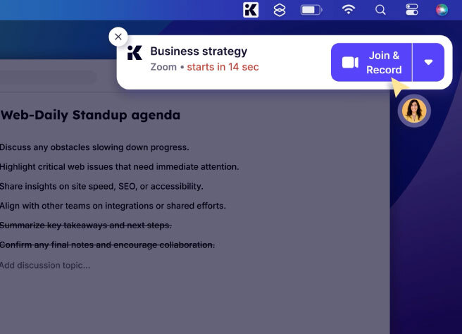 On-time notifications