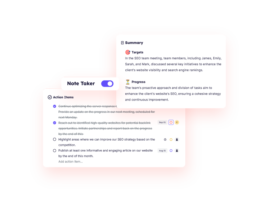 Krisp AI Assistant Action Items