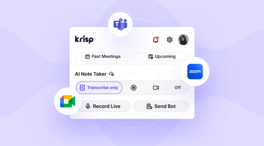 Krisp AI Note Taker Integrations