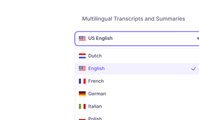 Multilingual meeting support