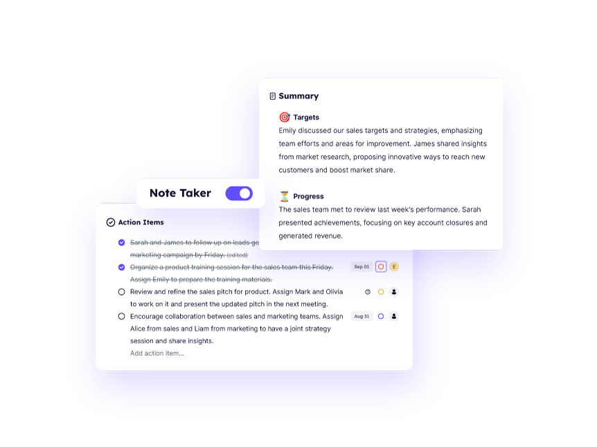 Krisp AI Assistant Action Items